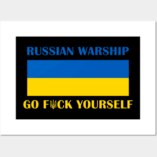 RUSSIAN WARSHIP GO F YOURSELF Posters and Art